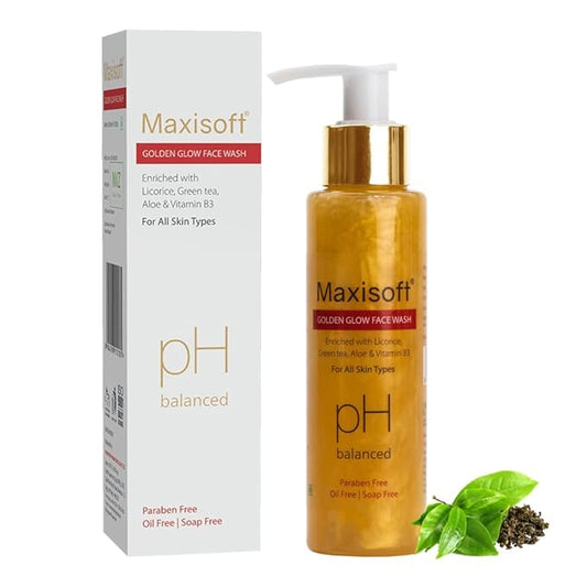 Maxisoft Golden Glow Face Wash | Nourishes & Brightens Skin
