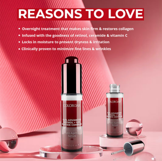 Colorbar 0.2% Advanced Retinol + 1.5% Peptide Complex Anti-Ageing Serum (30ml)