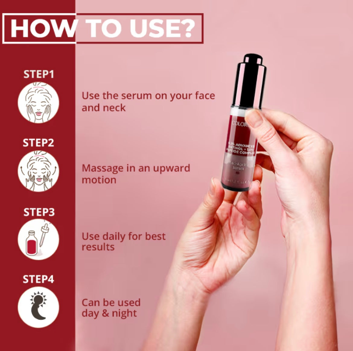 Colorbar 0.2% Advanced Retinol + 1.5% Peptide Complex Anti-Ageing Serum (30ml)
